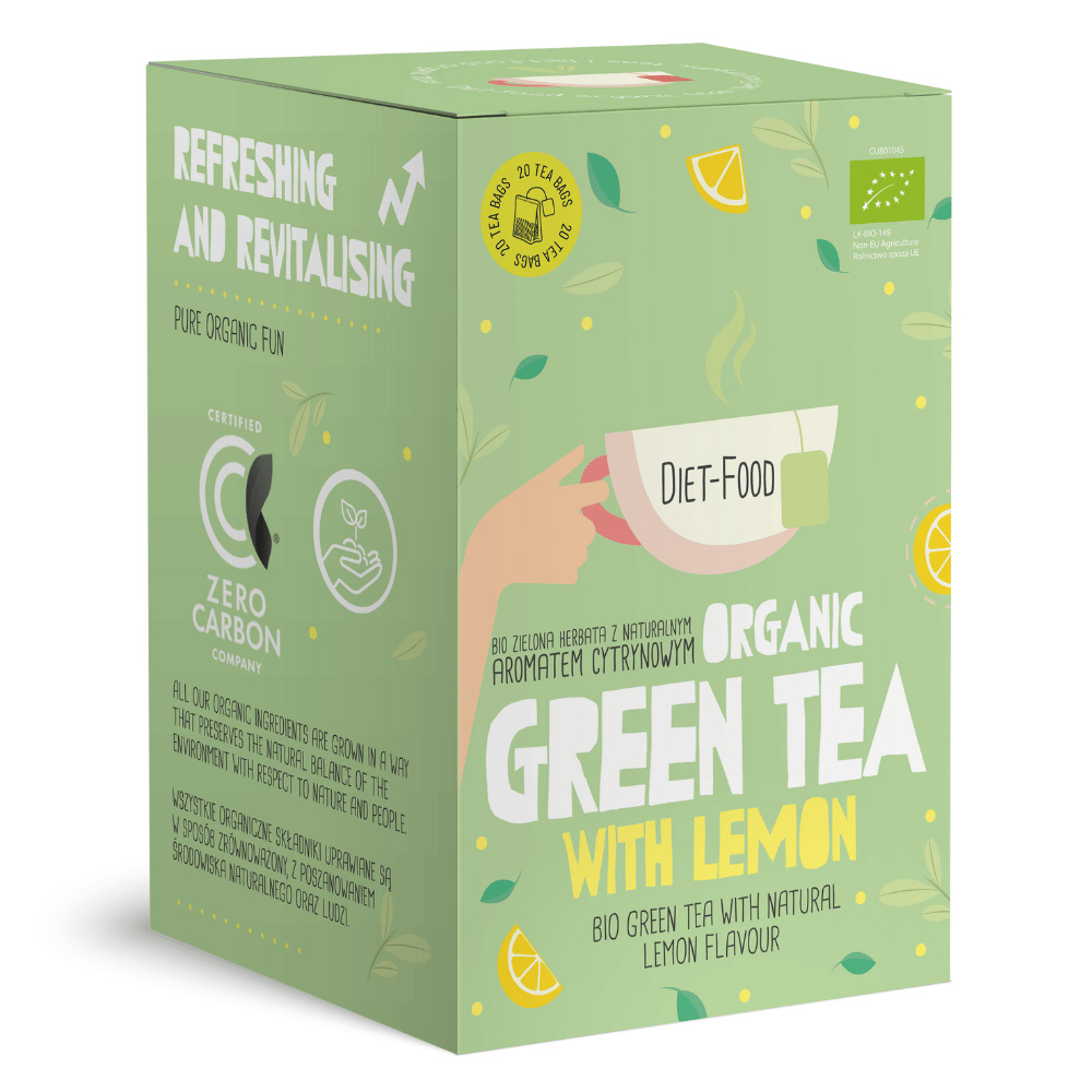 Organic GREEN tea with LEMON