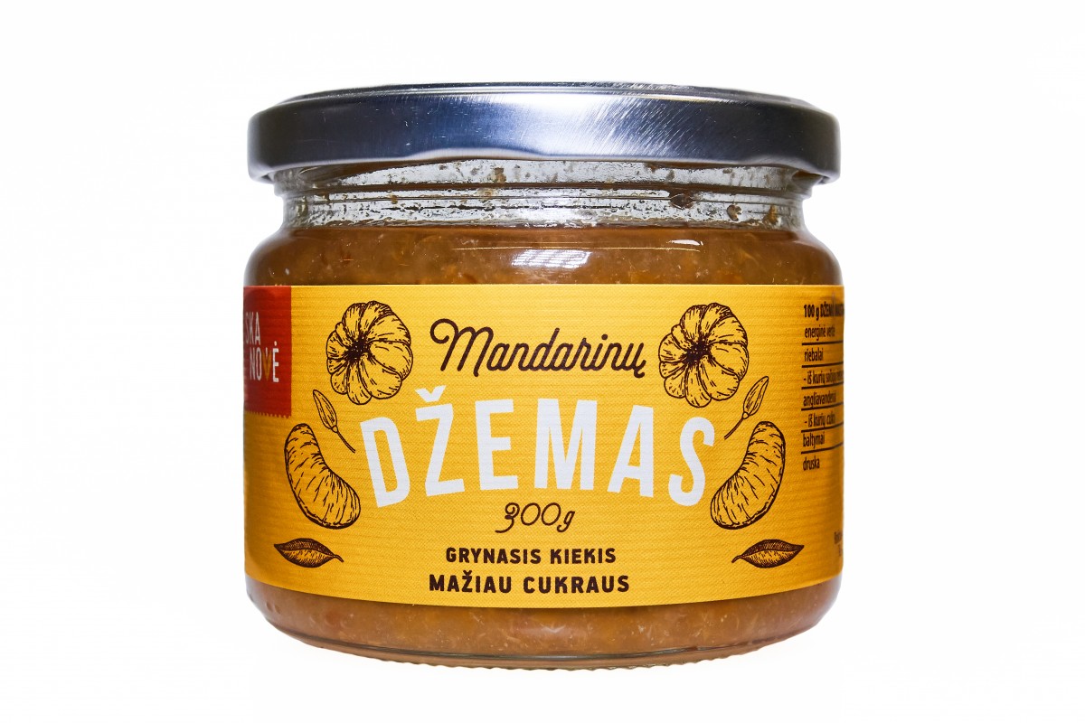 Mandarinų džemas, 330g