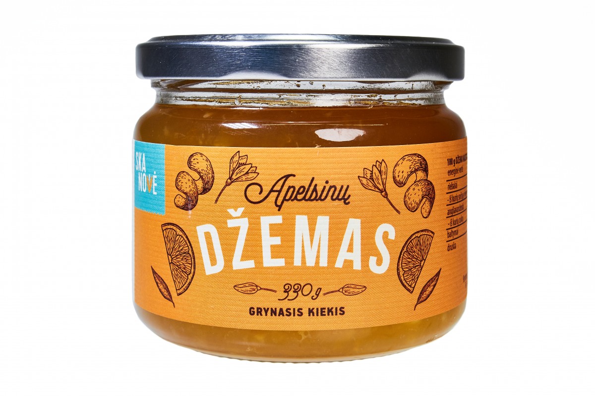 Apelsinų džemas, 330g