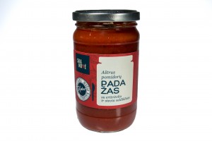 Spicy tomato sauce with erythritol and stevia sweeteners