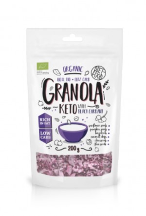 ORGANIC KETO GRANOLA WITH BLACK CURRRANT