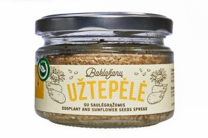 Baklažanų užtepėlė su saulėgrąžomis, 190g