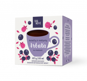 Raspberry and blueberry tea with honey, 300g