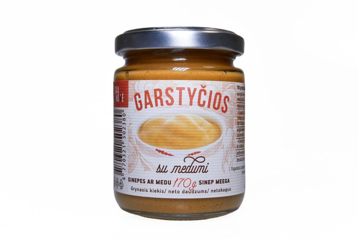 Garstyčios su medumi, 180g