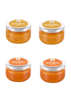 Rinkinys 2+2 už 2 kainą

Morkų džemas su čili paprika 2 vnt.

Moliūgų džemas su čili paprika 2 vnt.