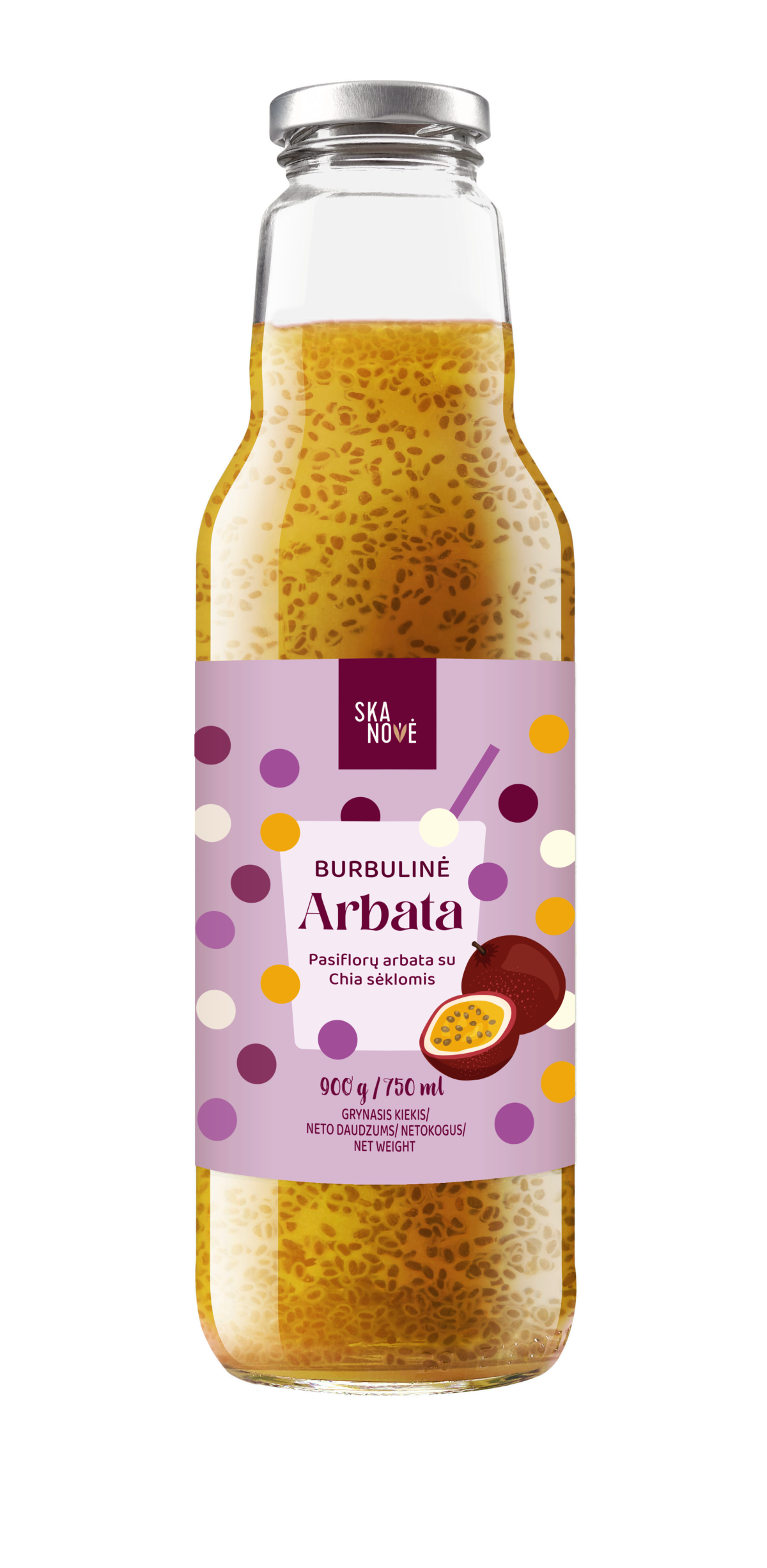 Passion fruit tea with Chia seeds 900 g&nbsp; &nbsp;

Bubble tea