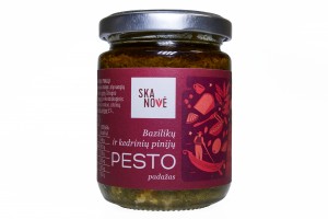 Bazilikų ir kedrinių pinijų pesto padažas, 145g